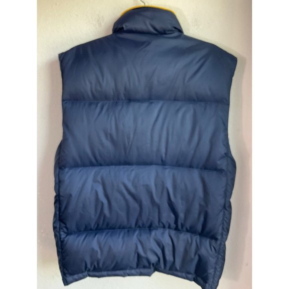 PHYS.SCi Men’s Sz.Small Puffer Vest  Down Fill blue & yellow Retro Y2K - Picture 2 of 8
